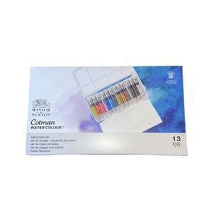 Winsor & Newton Cotman Watercolour Travel Watercolor Tube Set w Brush & Palettes